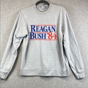Port & Company ring spun fan favorite graphic sweatshirt M Reagan Bush political